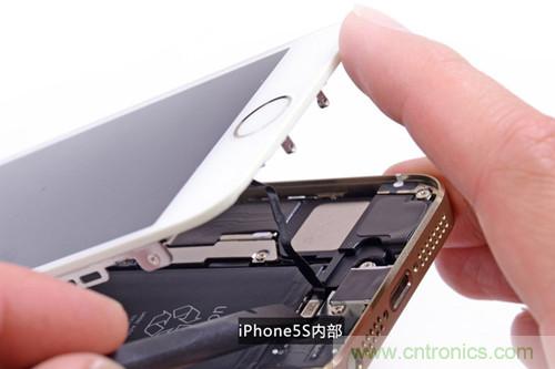 土豪金iPhone 5S拆解：內(nèi)部結(jié)構(gòu)升級，維修難度增加