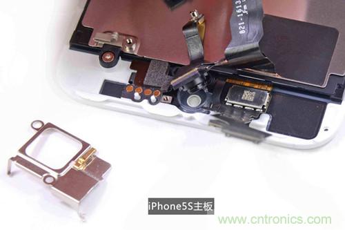 土豪金iPhone 5S拆解：內(nèi)部結(jié)構(gòu)升級，維修難度增加