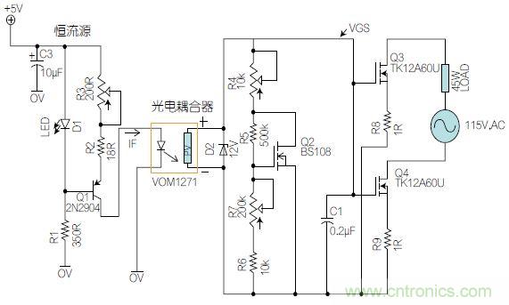 圖1：基于有源器件的線性區(qū)域進行功率控制。