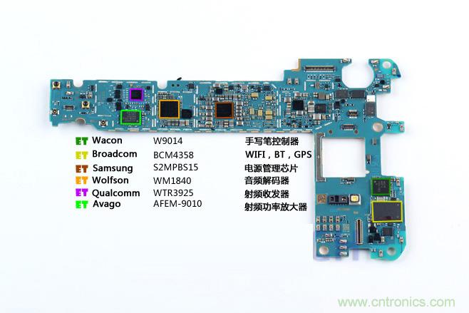 Galaxy Note5拆解，與S系列差距日漸模糊