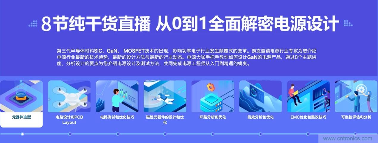 致工程師系列之三：高效GaN電源設計八部曲，泰克系列視頻課堂實操秘籍