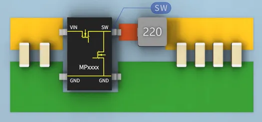 SW與電感之間的鋪銅面積越大越好嗎？
