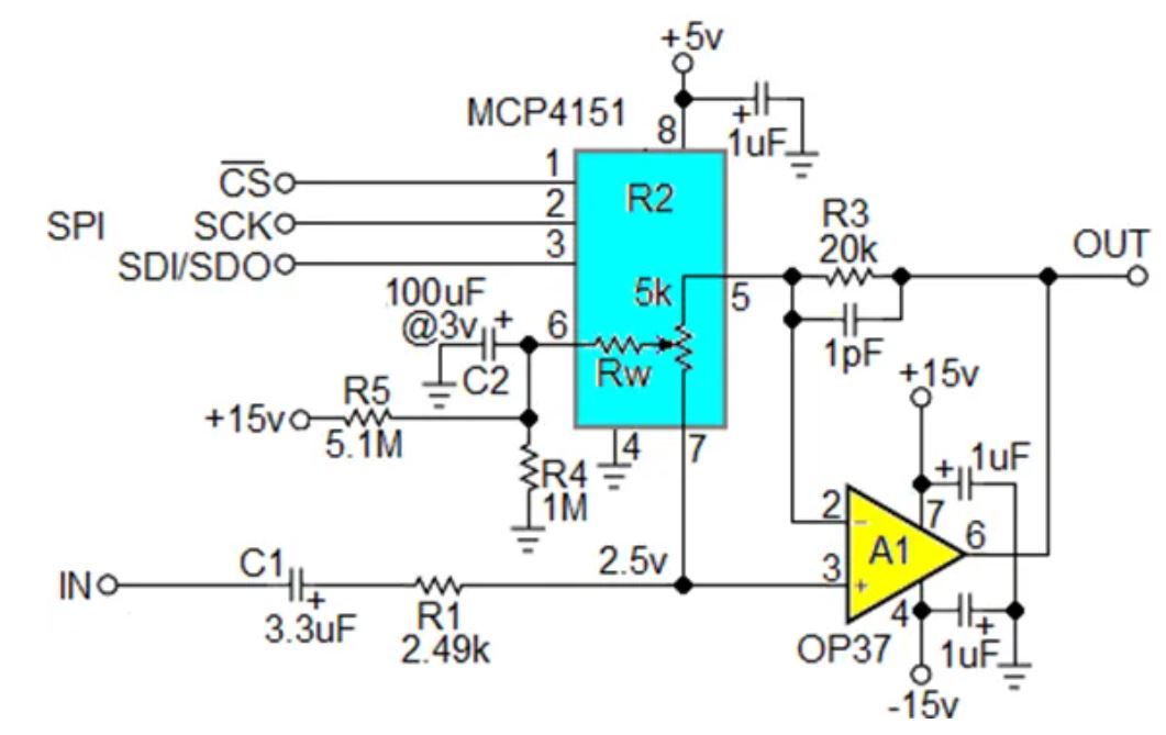 數(shù)字電位器能否代替電路中的機(jī)械電位器？
