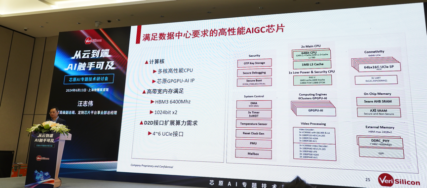 芯原汪志偉：芯原IP、平臺、軟件整套解決方案，助力AIGC算力進一步升級